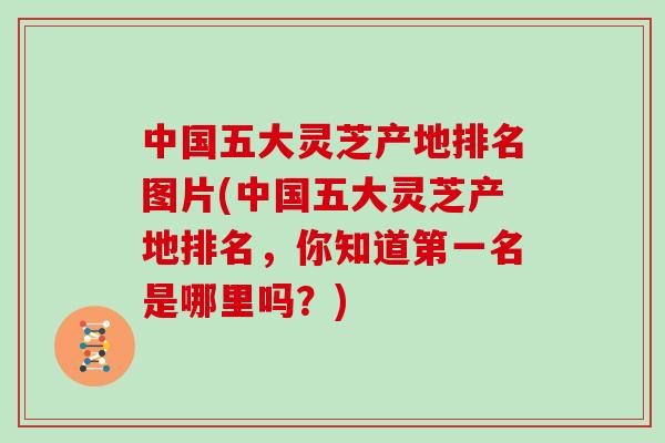 中国五大灵芝产地排名图片(中国五大灵芝产地排名,你知道第一名是哪里吗?)