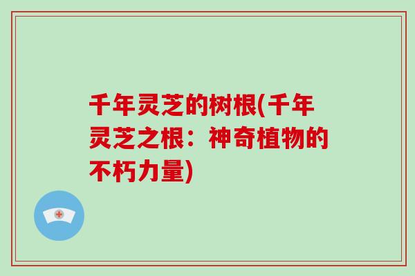千年灵芝的树根(千年灵芝之根:神奇植物的不朽力量)