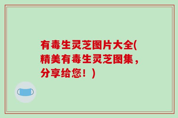 有毒生灵芝图片大全(精美有毒生灵芝图集,分享给您!)