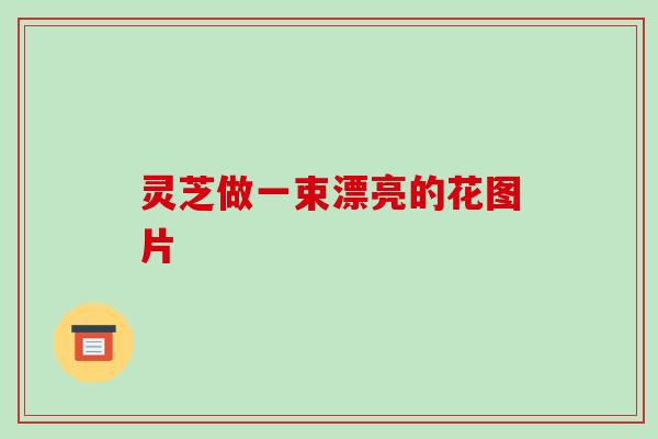 灵芝做一束漂亮的花图片