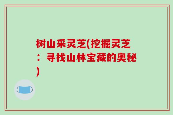 树山采灵芝(挖掘灵芝:寻找山林宝藏的奥秘)