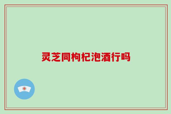 灵芝同枸杞泡酒行吗