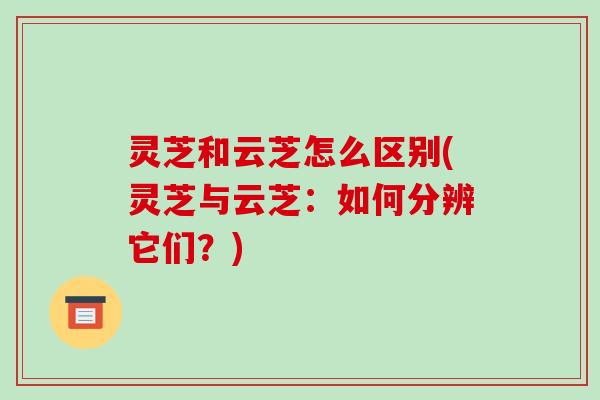 灵芝和云芝怎么区别(灵芝与云芝:如何分辨它们?)