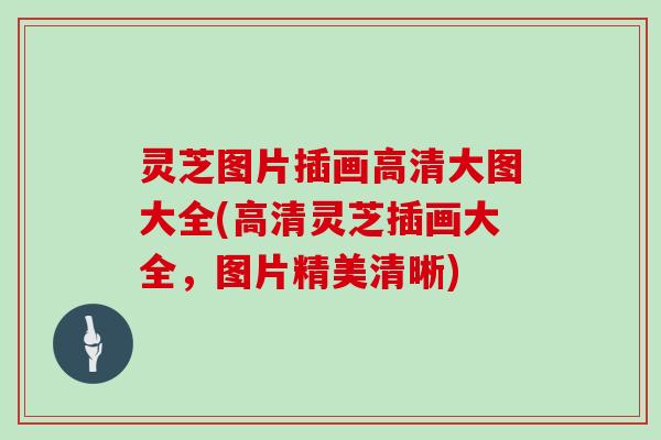 灵芝图片插画高清大图大全(高清灵芝插画大全,图片精美清晰)