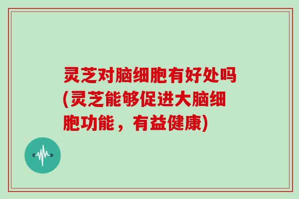 灵芝对脑细胞有好处吗(灵芝能够促进大脑细胞功能,有益健康)