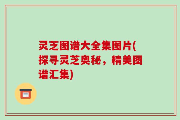 灵芝图谱大全集图片(探寻灵芝奥秘，精美图谱汇集)