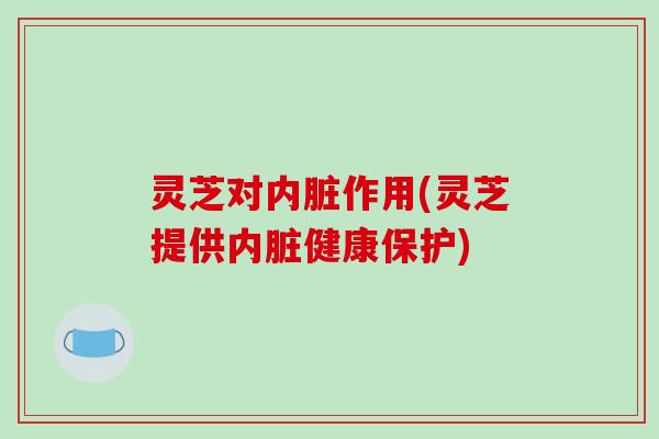灵芝对内脏作用(灵芝提供内脏健康保护)