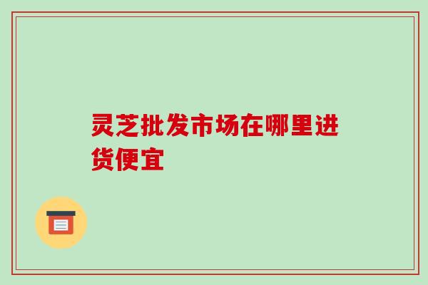 灵芝批发市场在哪里进货便宜