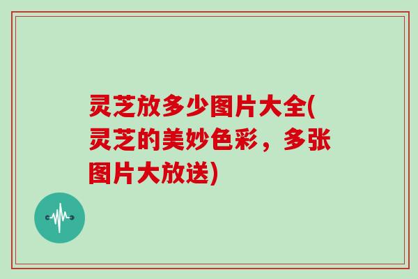 灵芝放多少图片大全(灵芝的美妙色彩，多张图片大放送)