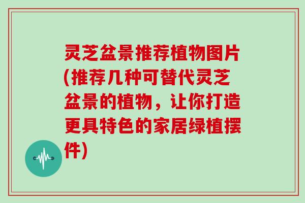 灵芝盆景推荐植物图片(推荐几种可替代灵芝盆景的植物,让你打造更具特色的家居绿植摆件)