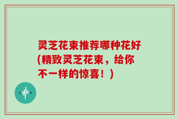灵芝花束推荐哪种花好(精致灵芝花束,给你不一样的惊喜!)