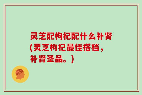 灵芝配枸杞配什么补肾(灵芝枸杞最佳搭档,补肾圣品。)