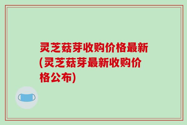 灵芝菇芽收购价格最新(灵芝菇芽最新收购价格公布)