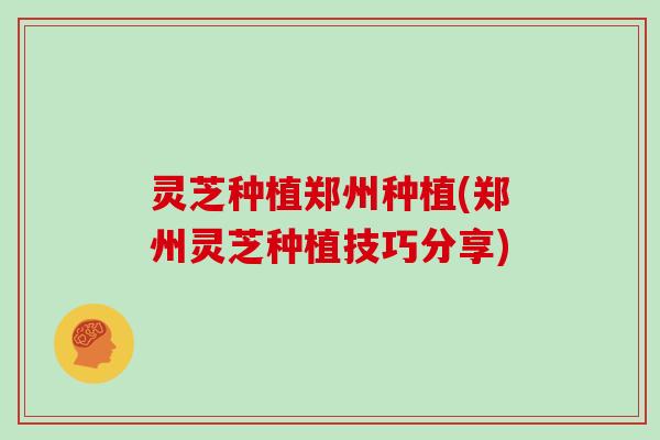 灵芝种植郑州种植(郑州灵芝种植技巧分享)