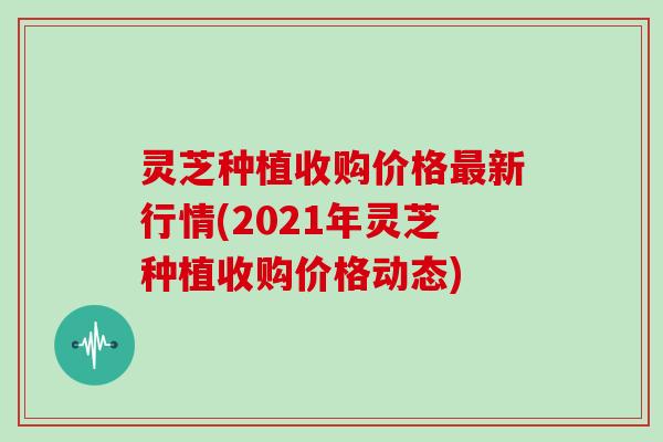 灵芝种植收购价格最新行情(2021年灵芝种植收购价格动态)