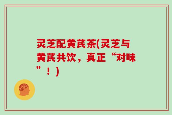 灵芝配黄芪茶(灵芝与黄芪共饮,真正“对味”!)