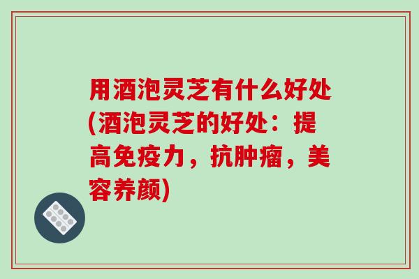 用酒泡灵芝有什么好处(酒泡灵芝的好处:提高免疫力,抗肿瘤,美容养颜)