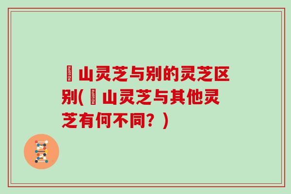 矷山灵芝与别的灵芝区别(矷山灵芝与其他灵芝有何不同?)