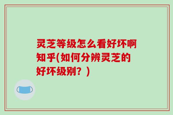 灵芝等级怎么看好坏啊知乎(如何分辨灵芝的好坏级别？)
