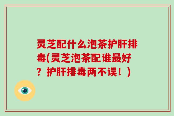 灵芝配什么泡茶护肝排毒(灵芝泡茶配谁最好？护肝排毒两不误！)