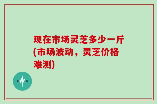 现在市场灵芝多少一斤(市场波动,灵芝价格难测)