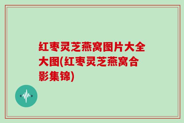 红枣灵芝燕窝图片大全大图(红枣灵芝燕窝合影集锦)