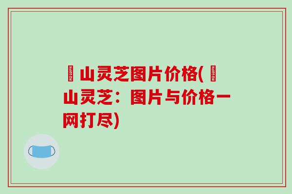 矷山灵芝图片价格(矷山灵芝:图片与价格一网打尽)