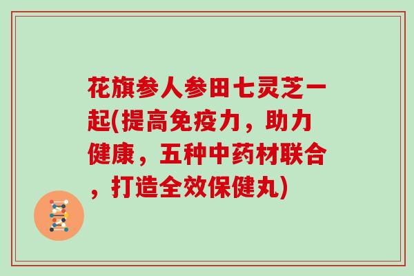 花旗参人参田七灵芝一起(提高免疫力，助力健康，五种中药材联合，打造全效保健丸)