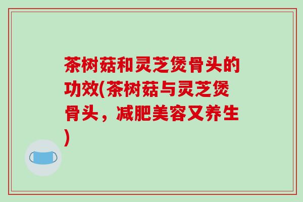 茶树菇和灵芝煲骨头的功效(茶树菇与灵芝煲骨头,减肥美容又养生)