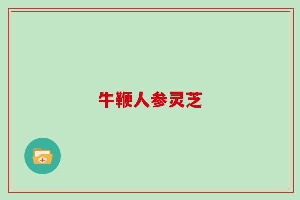 牛鞭人参灵芝