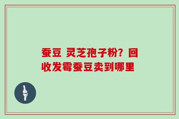 蚕豆 灵芝孢子粉？回收发霉蚕豆卖到哪里