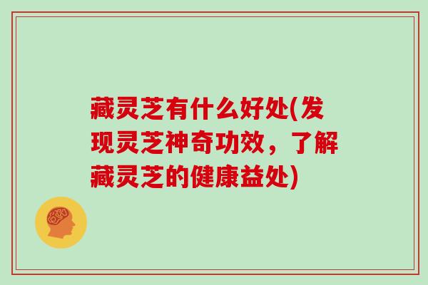 藏灵芝有什么好处(发现灵芝神奇功效，了解藏灵芝的健康益处)