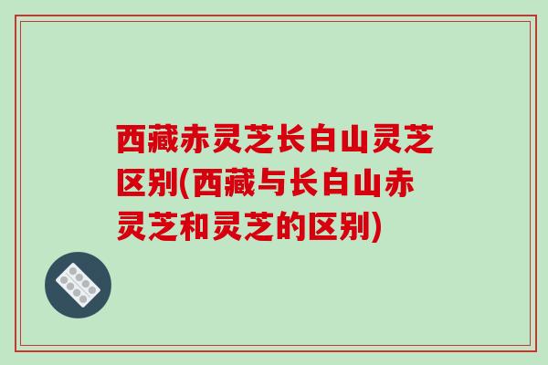 西藏赤灵芝长白山灵芝区别(西藏与长白山赤灵芝和灵芝的区别)