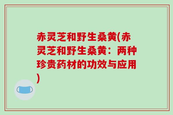 赤灵芝和野生桑黄(赤灵芝和野生桑黄:两种珍贵药材的功效与应用)