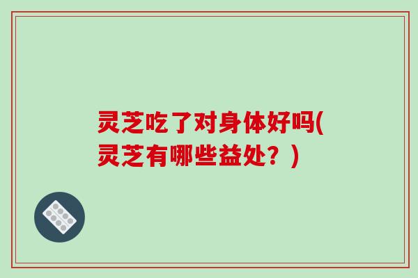 灵芝吃了对身体好吗(灵芝有哪些益处？)