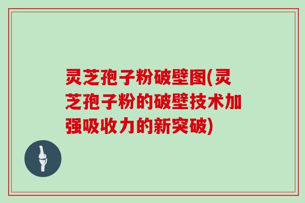 灵芝孢子粉破壁图(灵芝孢子粉的破壁技术加强吸收力的新突破)