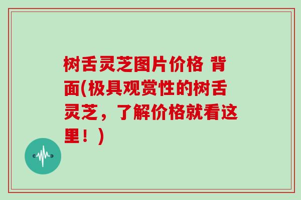 树舌灵芝图片价格 背面(极具观赏性的树舌灵芝,了解价格就看这里!)