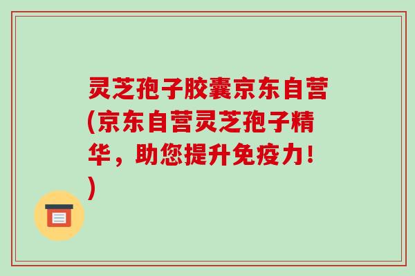 灵芝孢子胶囊京东自营(京东自营灵芝孢子精华,助您提升免疫力!)
