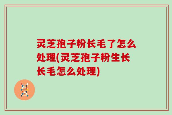 灵芝孢子粉长毛了怎么处理(灵芝孢子粉生长长毛怎么处理)
