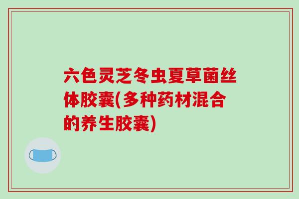 六色灵芝冬虫夏草菌丝体胶囊(多种药材混合的养生胶囊)
