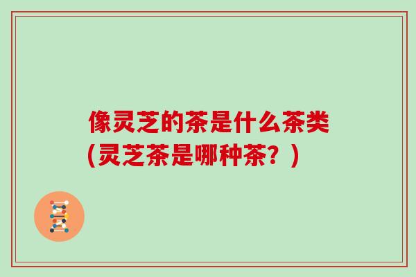 像灵芝的茶是什么茶类(灵芝茶是哪种茶？)