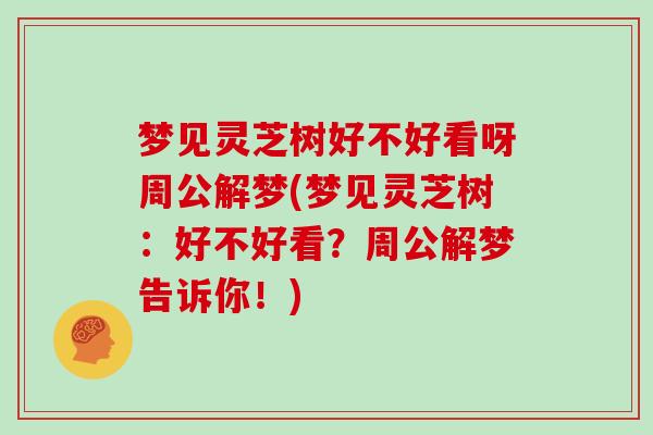 梦见灵芝树好不好看呀周公解梦(梦见灵芝树：好不好看？周公解梦告诉你！)