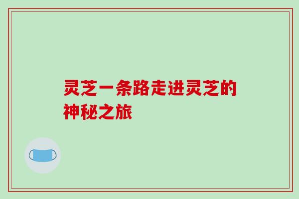 灵芝一条路走进灵芝的神秘之旅