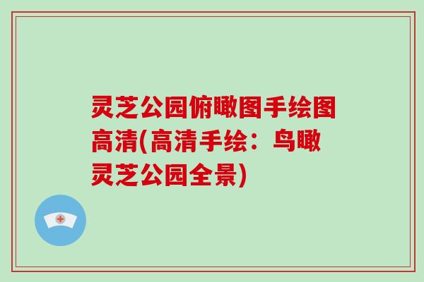 灵芝公园俯瞰图手绘图高清(高清手绘：鸟瞰灵芝公园全景)