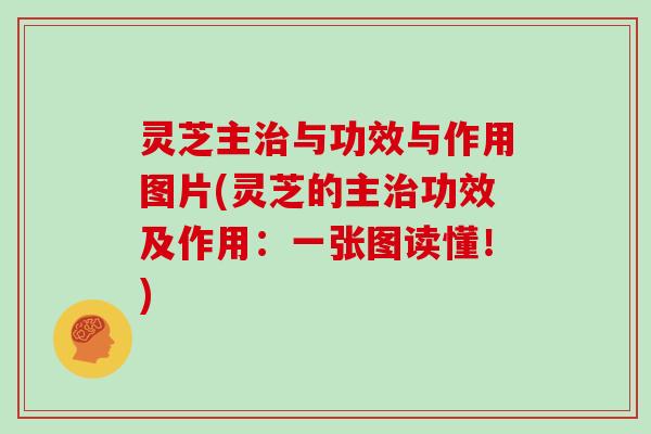 灵芝主治与功效与作用图片(灵芝的主治功效及作用：一张图读懂！)