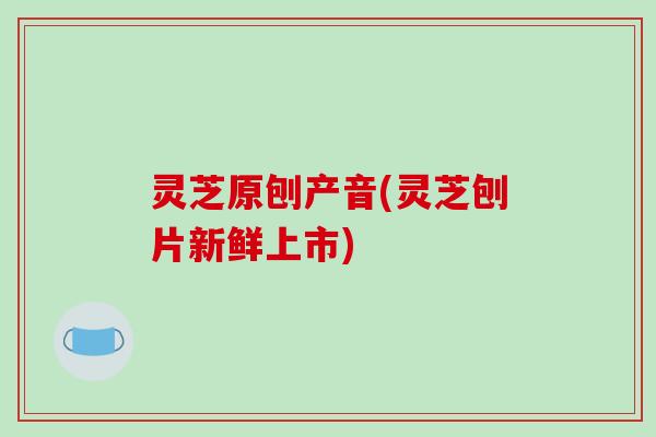 灵芝原刨产音(灵芝刨片新鲜上市)