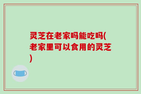 灵芝在老家吗能吃吗(老家里可以食用的灵芝)