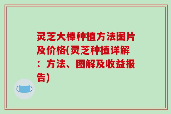 灵芝大棒种植方法图片及价格(灵芝种植详解：方法、图解及收益报告)