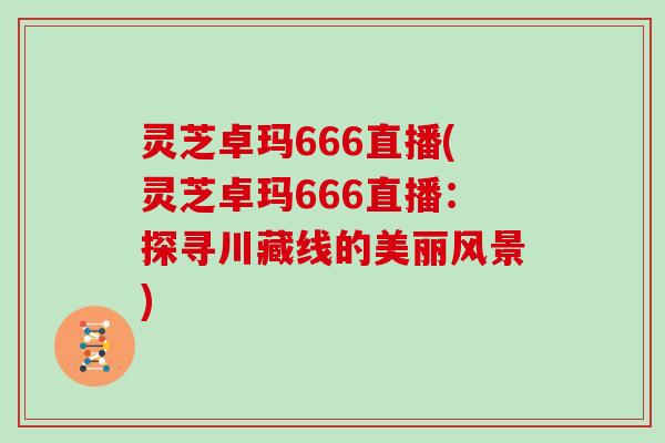 灵芝卓玛666直播(灵芝卓玛666直播:探寻川藏线的美丽风景)