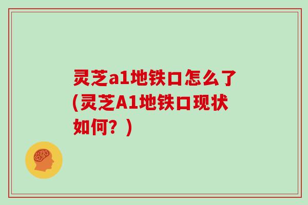 灵芝a1地铁口怎么了(灵芝A1地铁口现状如何？)